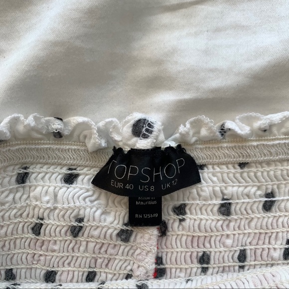 Topshop Polka Dot Tube Strapless Top - Picture 3 of 3